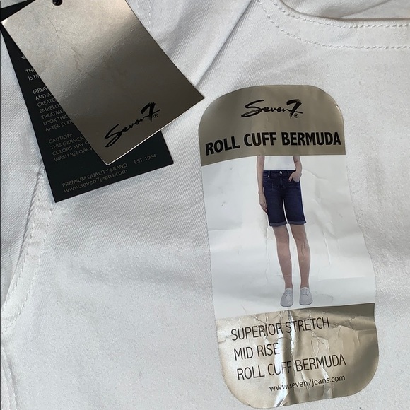 🆕NWT⭐️SEVEN7⭐️Bermuda SHORTS w/Roll Cuff💕 - Picture 7 of 8